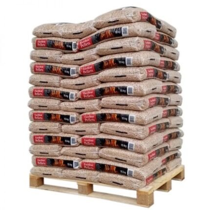Granulés de Bois WOODSTOCK qualité Premium – 1 Palette de 78 sacs de 15 kg